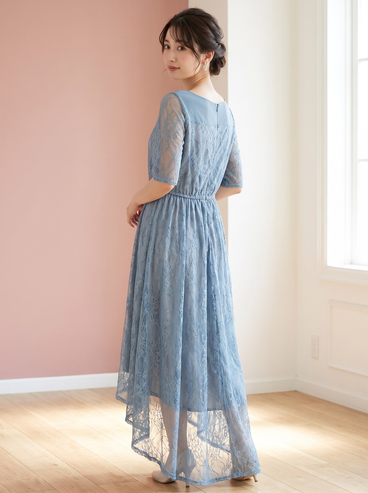 総レース フィッシュテールワンピース(その他・Mサイズ)| 名古屋のレンタルドレス24DRESS